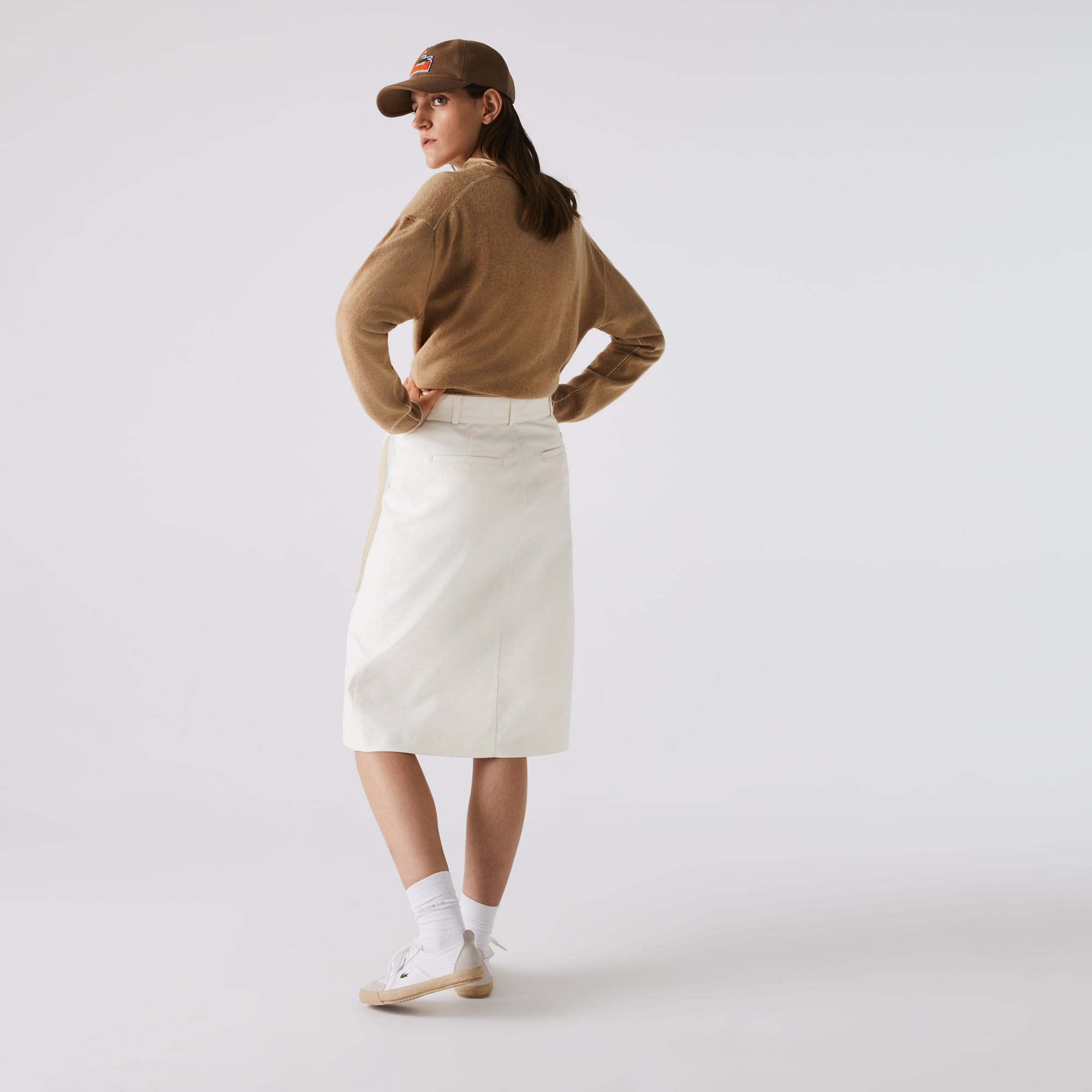 Lacoste Womens Twill Wrap Skirt